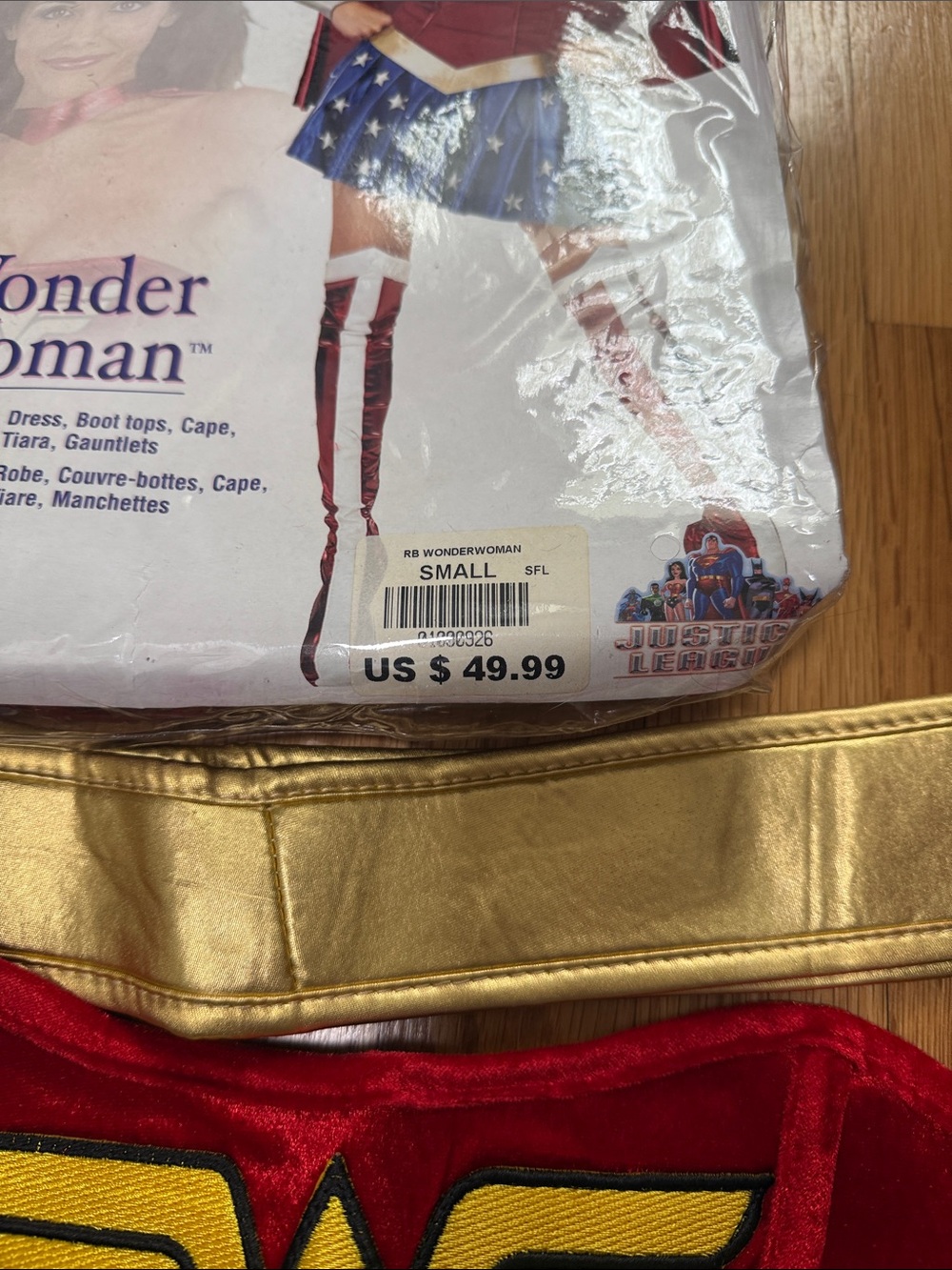 Wonder Woman-Inspired Superhero Costume - Red, Blue & Gold - Picture 6 of 10